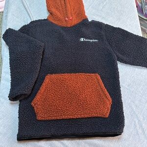 Champion Brand teddy bear hooded sweatshirt.
